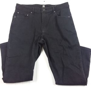 Rye Hawker Jeans Classic Straight Leg AT- Black Dawes Denim 5 Pocket 28" Inseam